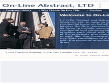 Tablet Screenshot of onlineabstracttitle.com